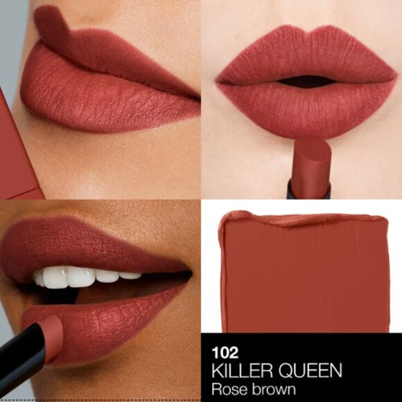 NARS Powermatte Lipstick | 102 Killer Queen (Rose Brown) | NEW MAKEUP - Picture 3 of 3